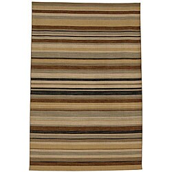 Hand-woven Dhurry Wool Rug (4' x 6')