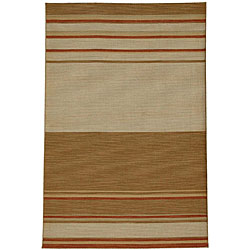 Hand-woven Dhurry Wool Rug (8' x 10')