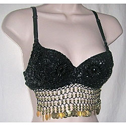 Bad Sushi Black Belly Dancing Top (Indonesia)