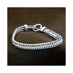 Sterling Silver 'Links of Power' Bracelet (Indonesia)