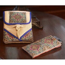 'Ultimate Blue' Hemp Handbag and Phone Pouch (Thailand)