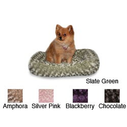 Medium Rectangular Rose Plush Pet Bed