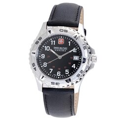 Swiss Military Jungfrau Men's Leather Strap Watch