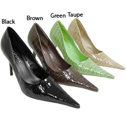 Liliana by Adi Women's Croc Print Stilettos