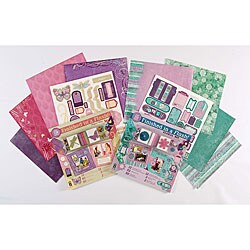 Floral Finished In A Flash 12x12-inch Scrapbooking Set