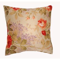 English Rose Feather Throw Pillows (Set of 2)