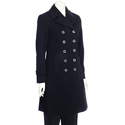 DKNY Women's Double-breasted Wool Coat