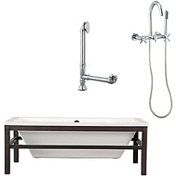 Tella Cradle Tub with Wallmount Faucet Package
