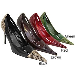 Adi Liliana Snake Print Pointed-toe Pumps