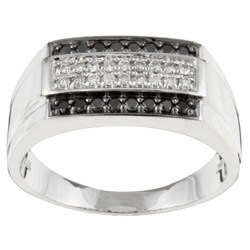 14k Gold 3/8ct TDW Diamond Men's Ring (H, I2)