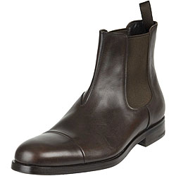 Prada Men's 'Chelsea' Brown Leather Boots