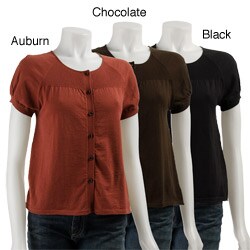 Robin Howe Women's Short-sleeve Babydoll Cardigan