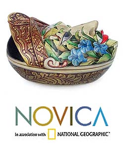 Wood 'Flower Man of Bali' Jewelry Box (Indonesia)