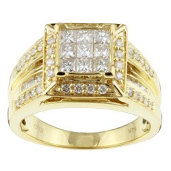 14k Gold 1ct TDW Diamond Composite Engagement Ring (G, I2)