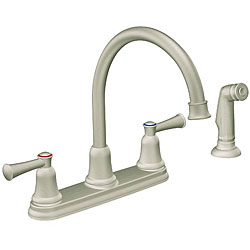 Moen Two-handle Stainless Steel Kitchen Faucet