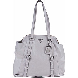 Prada 'New Look' Stone Grey Large Shopping Bag