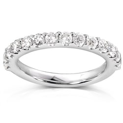 14k White Gold 3/4ct TDW Diamond Wedding Band