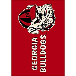 University of Georgia Bulldog Area Rug (5'4 x 7'8)
