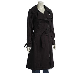 Via Spiga Women's Double-breasted Rain Trench Coat