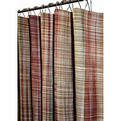 Ombre Plaid Cotton Shower Curtain