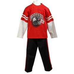 Russell Athletic Boy's Red Mesh Tack Suit