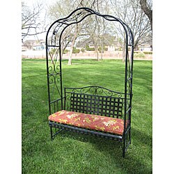 Wrought Iron Arbor Bench