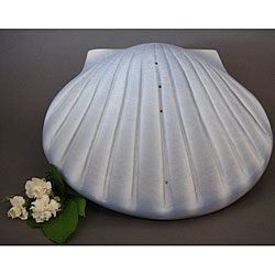 All Natural Aqua Large Ocean Shell Adult Urn