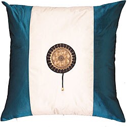Teal/ Ivory Decorative Cushion Cover