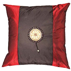 Black/ Crimson Decorative Cushion Cover.