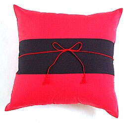 Decorative Red and Black Cushion Cover