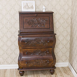 Decorative Carved Study Desk