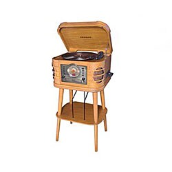 Crosley CR88 OA Oak Governor Entertainment Center