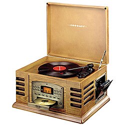 Crosley CR79-OA Entertainer Plus Recorder Oak