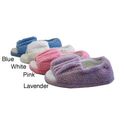 Comfort Stretch Women's Micro Terry Open Slippers