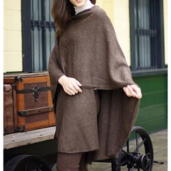 Alpaca Wool 'Brown Tweed' Wrap (Peru)