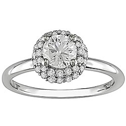 18k White Gold 1ct TDW Diamond Engagement Ring (H-I, SI2)