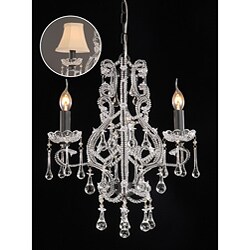 Clear Crystal 3-light Chandelier