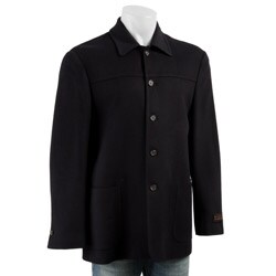 FINAL SALE Kroon Men's Navy Wool/ Cashmere Blend Jacket