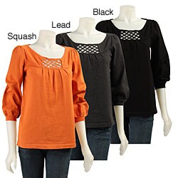 Hanna & Gracie Women's Peek-a-Boo Sweater