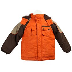 Pacific Trial Toddler Boy's Orange/ Brown Coat