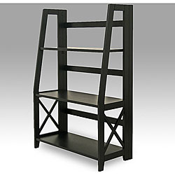 Newport Home Office Country-style Black Bookshelf