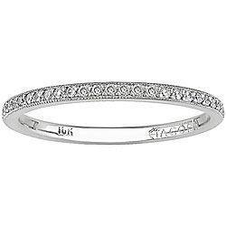 18k White Gold 1/3ct TDW Diamond Wedding Ring (G, VS)