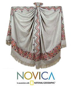 Angora 'Himalayan Mist' Wool Throw (India)