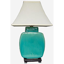Porcelain Azure Jar Lamp (China)