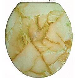 Agate Marblized Molded Wood Toilet Seat