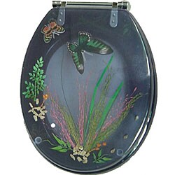 Decorative Butterfly Polyresin Toilet Seat