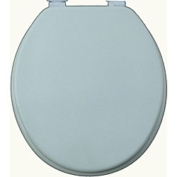 Grey Solid Molded Wood Toilet Seat
