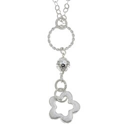 Platifina 18-inch Venetian Floral Necklace