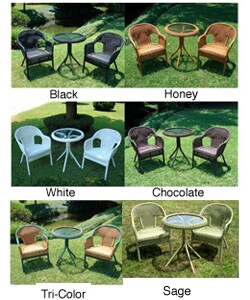 Outdoor Resin/ Steel Bistro Set