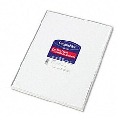 Geographics Blank White Note Cards (Pack of 50)